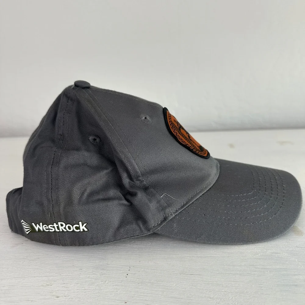 Port & Company Hat Youth Gray WestRock Graphic Adjustable Baseball Cap CP80